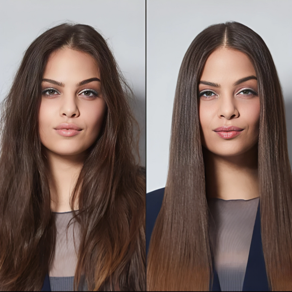 Brosse Chauffante IconHair™ – Lissage Express & Anti-Frisottis