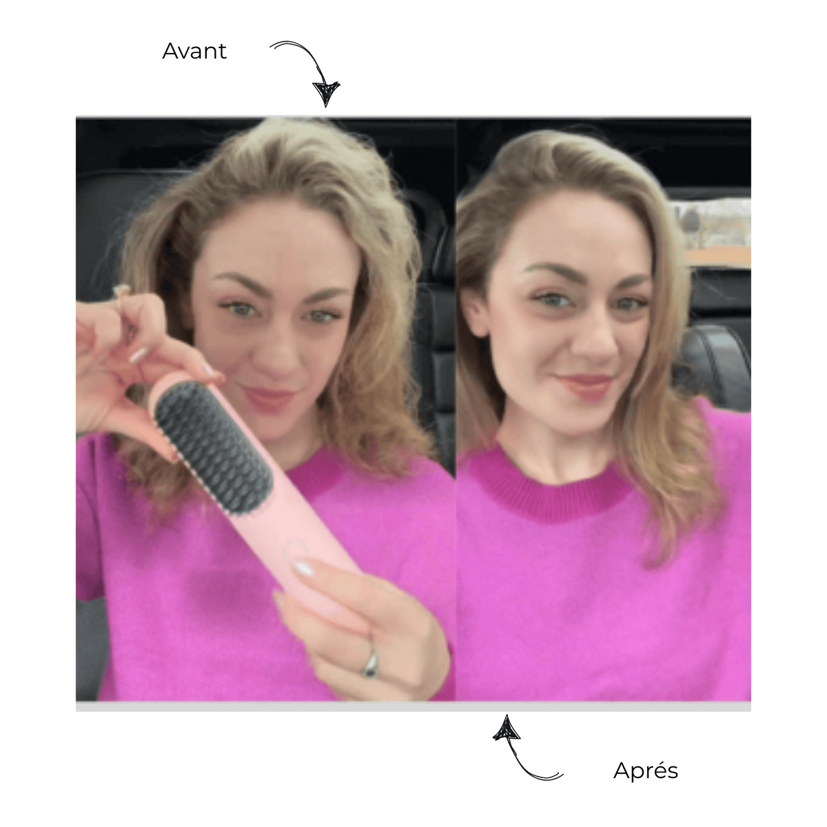 Brosse chauffante